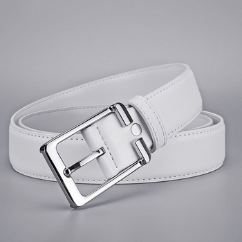 Férfi PU bőröv ötvözet csattal, négyzet alakú csattal, japán zárás, fiataloknak