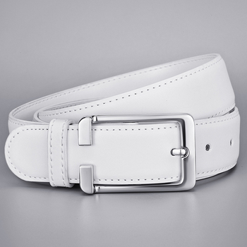 Férfi PU bőröv ötvözet csattal, négyzet alakú csattal, japán zárás, fiataloknak