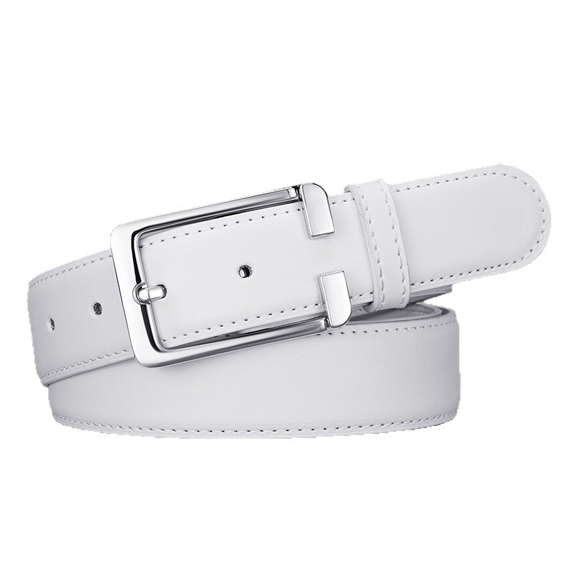 Férfi PU bőröv ötvözet csattal, négyzet alakú csattal, japán zárás, fiataloknak