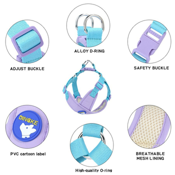 Kutyahám, mellkasra illeszkedő, vest-stílusú, reflexiós, lélegző, poliészter, Zhejiang eredetű, nem bővíthető, 150 darab