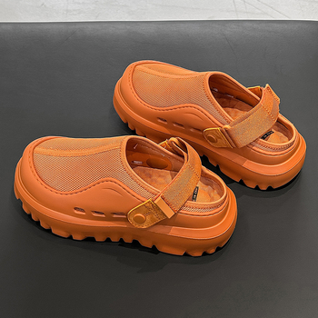 2025 Ljetne muške prozračne papuče za plažu s perforiranim dizajnom, casual slip-on