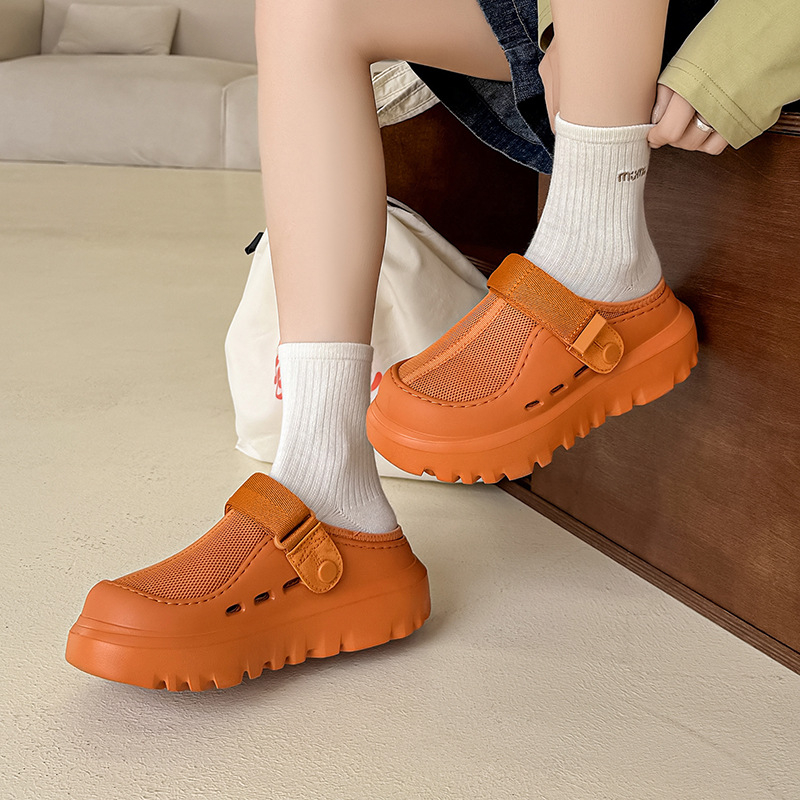 2025 Ljetne muške prozračne papuče za plažu s perforiranim dizajnom, casual slip-on