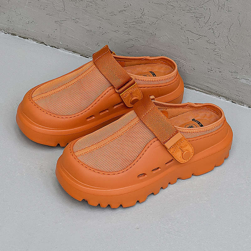 2025 Ljetne muške prozračne papuče za plažu s perforiranim dizajnom, casual slip-on