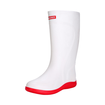 Uniszex PVC esőcsizma, magas cső, csúszásmentes talp, EVA talpbetét, injekciós öntéses kivitelezés