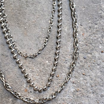 Lanac za struk – metalni, hip-hop stil, s jednim krugom pojasa, duljina 60–80 cm