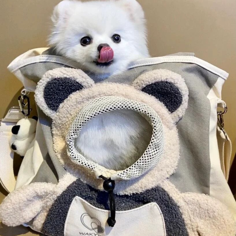 Hipani Oxford Torba za kućne ljubimce za mačke i male pse | crossbody preko ramena, uzorak životinja, kapaciteta do 4 kg