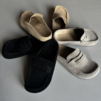 MADEEXTREME muški slip-on loaferi od velura, casual stil, gornji dio od kože prvog sloja, gumeni potplat, povećanje visine, zatvaranje jednim pokretom, ljeto 2025
