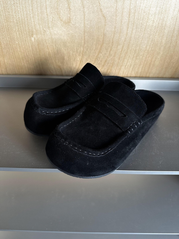 MADEEXTREME muški slip-on loaferi od velura, casual stil, gornji dio od kože prvog sloja, gumeni potplat, povećanje visine, zatvaranje jednim pokretom, ljeto 2025
