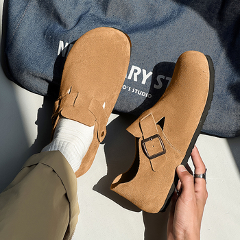 Baokang pantofi loafer slip-on pentru bărbați – partea superioară din microfibră, talpă EVA, închidere din cauciuc, lansare vară 2025