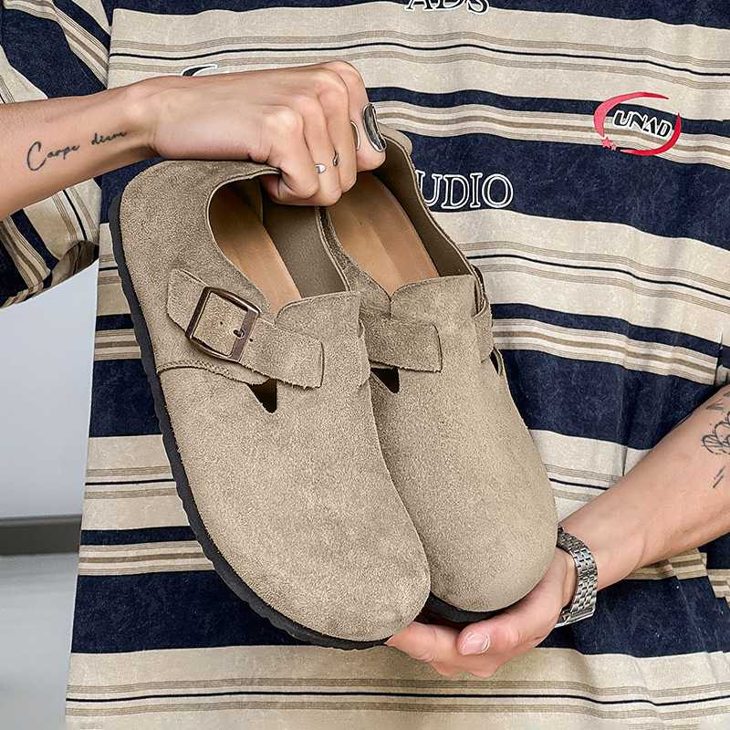 Baokang pantofi loafer slip-on pentru bărbați – partea superioară din microfibră, talpă EVA, închidere din cauciuc, lansare vară 2025