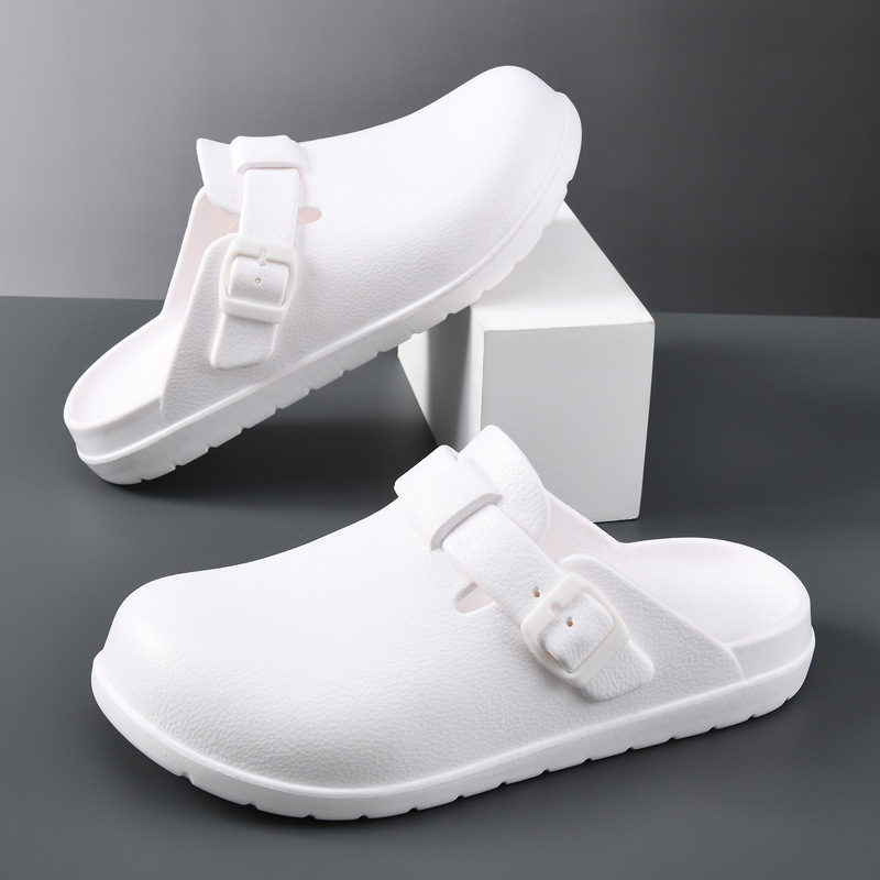 Muške EVA sandale u stilu Birkenstock, prozračne prozračne? (Gornji dio: EVA; Potplat: EVA; Proizvodnja: injekcijsko oblikovanje; Oblikovanje: jednoplošna konstrukcija; Namjena: muškarci)