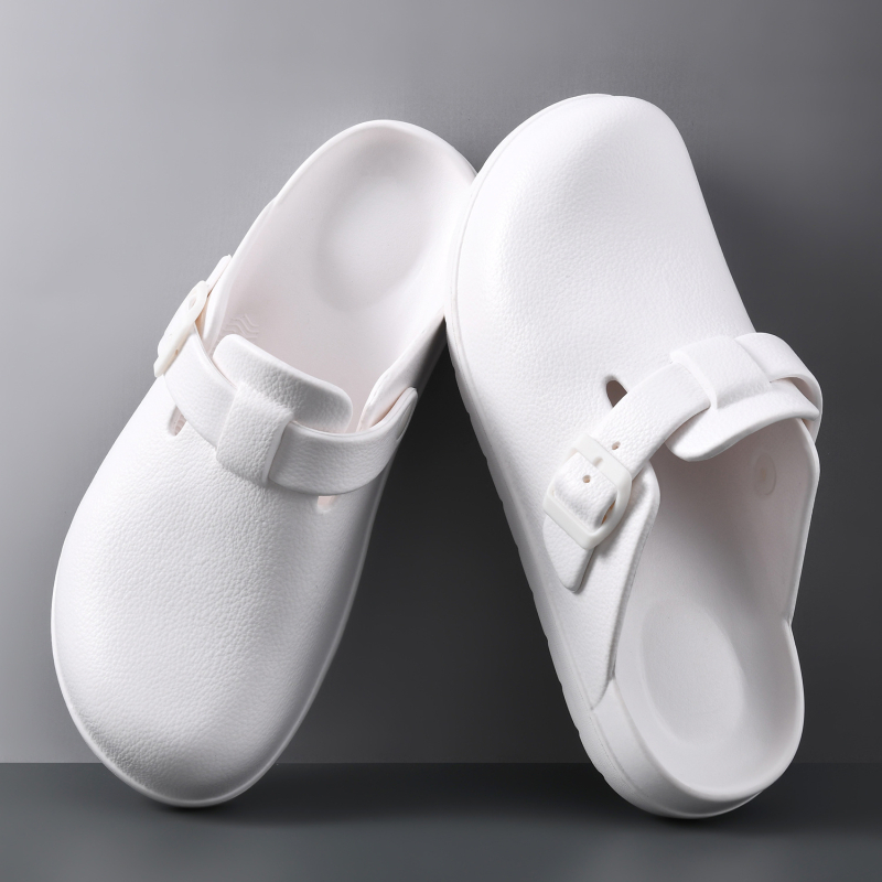 Muške EVA sandale u stilu Birkenstock, prozračne prozračne? (Gornji dio: EVA; Potplat: EVA; Proizvodnja: injekcijsko oblikovanje; Oblikovanje: jednoplošna konstrukcija; Namjena: muškarci)