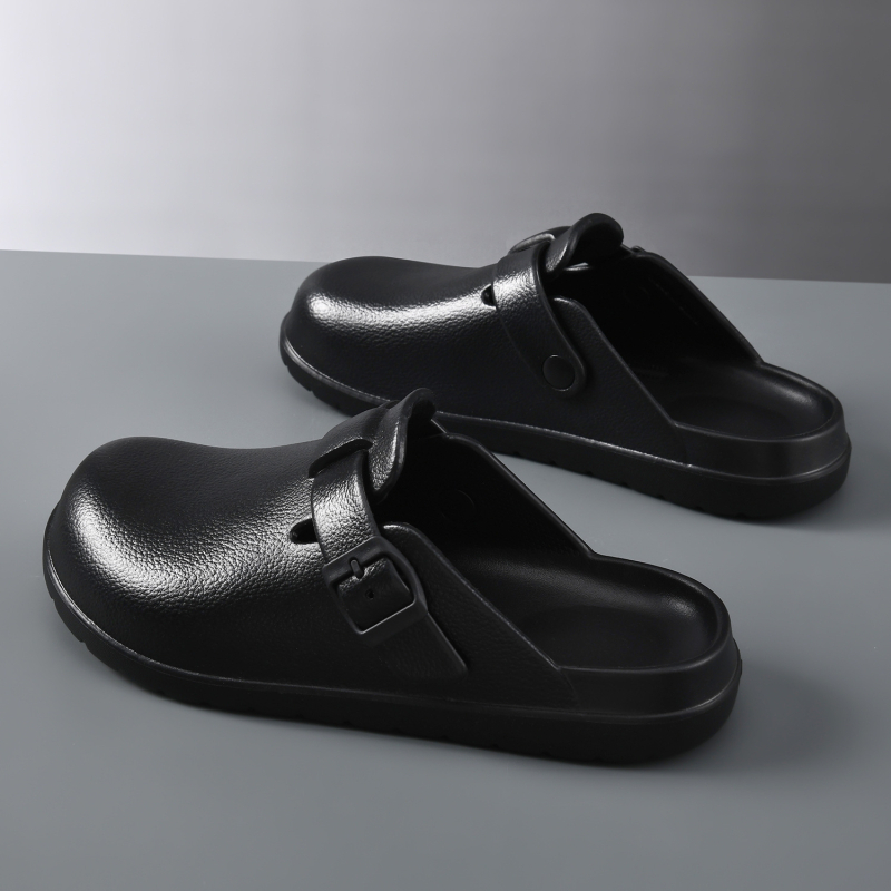 Muške EVA sandale u stilu Birkenstock, prozračne prozračne? (Gornji dio: EVA; Potplat: EVA; Proizvodnja: injekcijsko oblikovanje; Oblikovanje: jednoplošna konstrukcija; Namjena: muškarci)