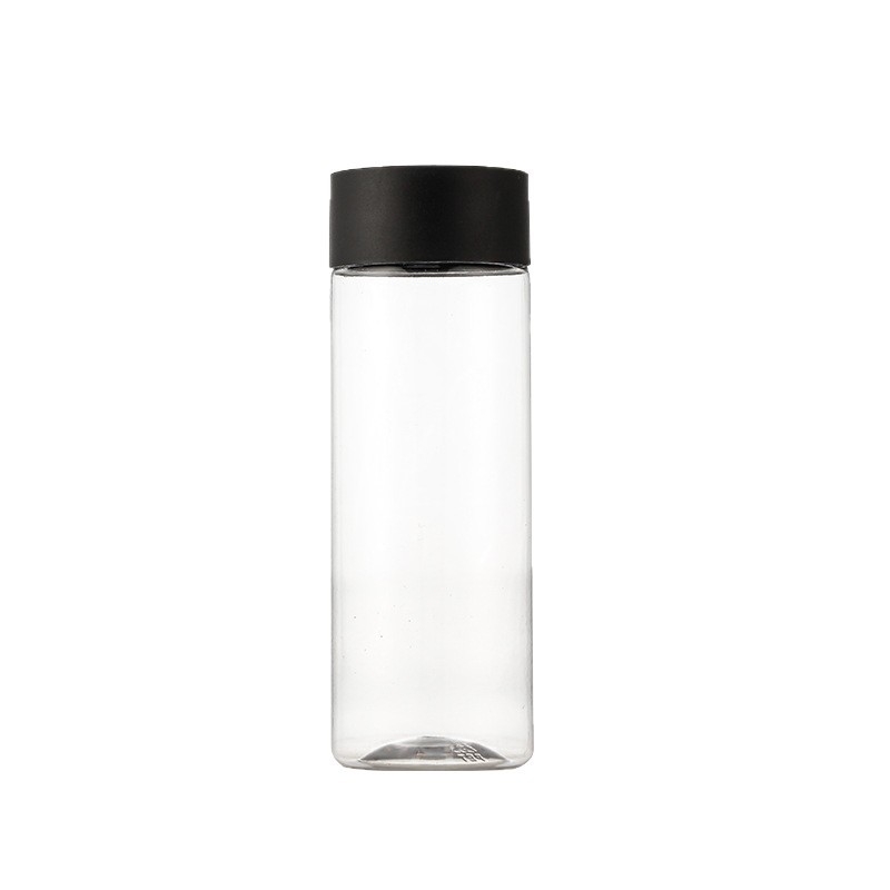 Cilindrična jednokratna boca za hladni čaj, 300–500 ml, PET/poliester, biološki razgradiva, mogućnost tiskanja logotipa