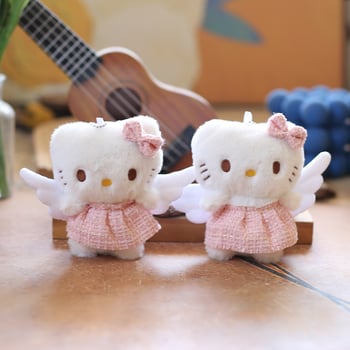 Γατάκι από βελούδο για μπρελόκ, παιχνίδι γάτας, γέμισμα PP βαμβάκι, υπερ-μαλακό κοντό βελούδο, μάρκα Prayer bear