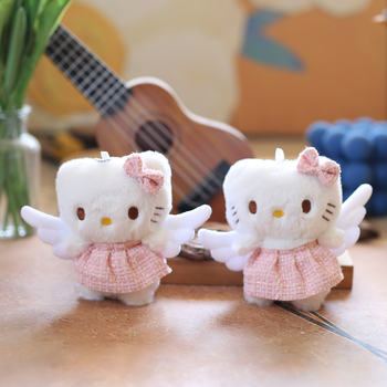 Γατάκι από βελούδο για μπρελόκ, παιχνίδι γάτας, γέμισμα PP βαμβάκι, υπερ-μαλακό κοντό βελούδο, μάρκα Prayer bear