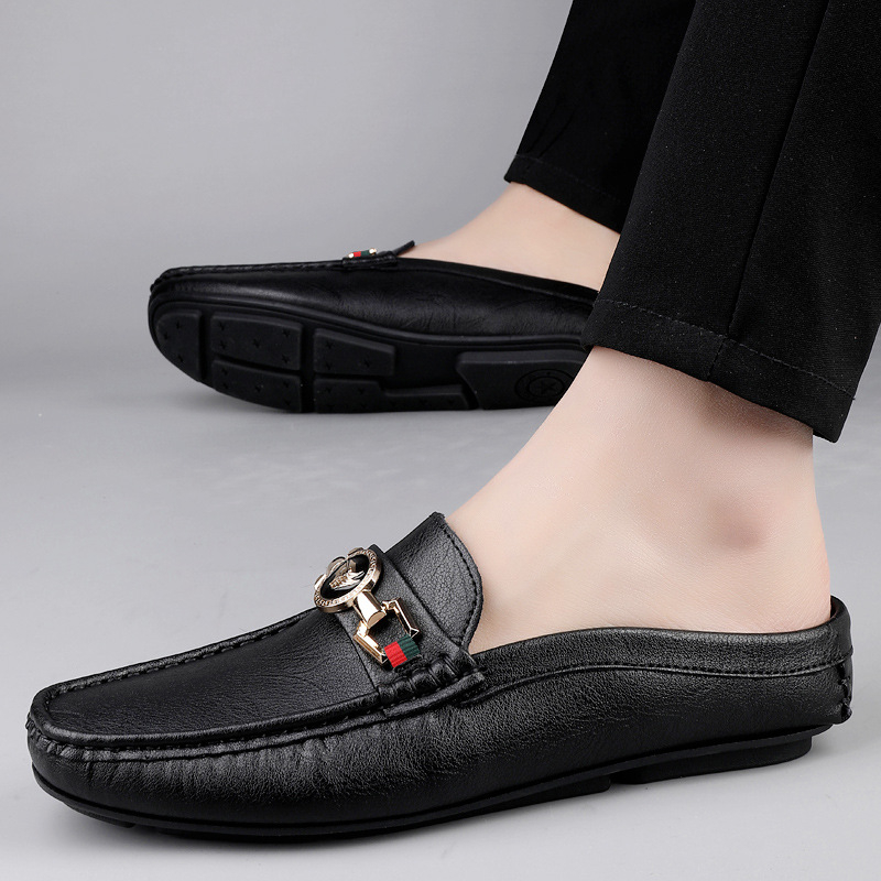 Muške loaferice od prave kože, zatvorenog prstiju, slip-on, gumena potplata, ljetni model 2025