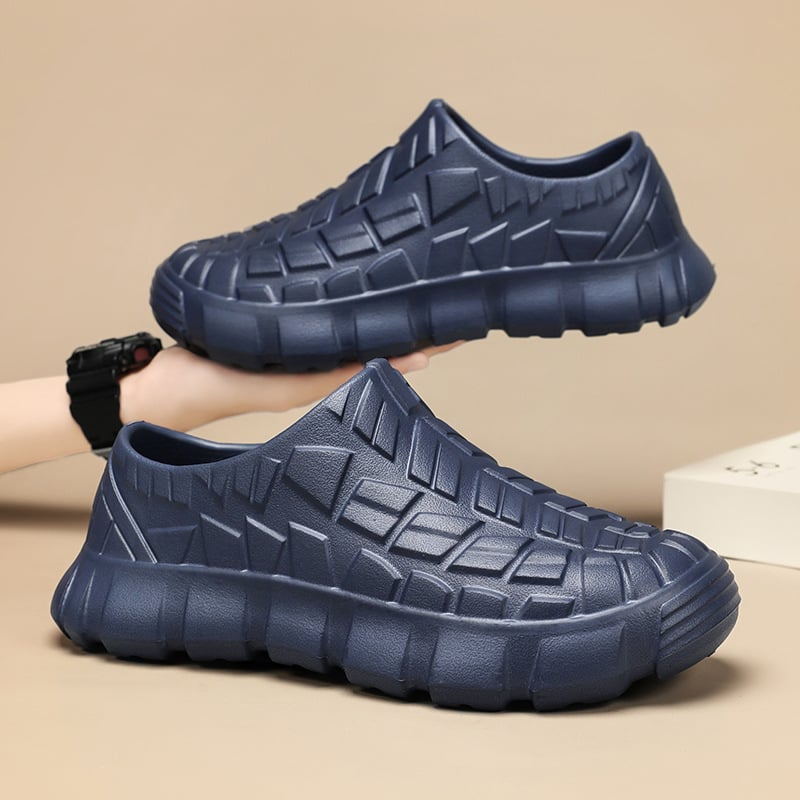 Férfi konyhai esőcsizma – EVA felső rész, EVA hab talp, csúszásmentes, kerek orr, boka körüli magasság, belső bélés nélkül, professzionális modell 24w01