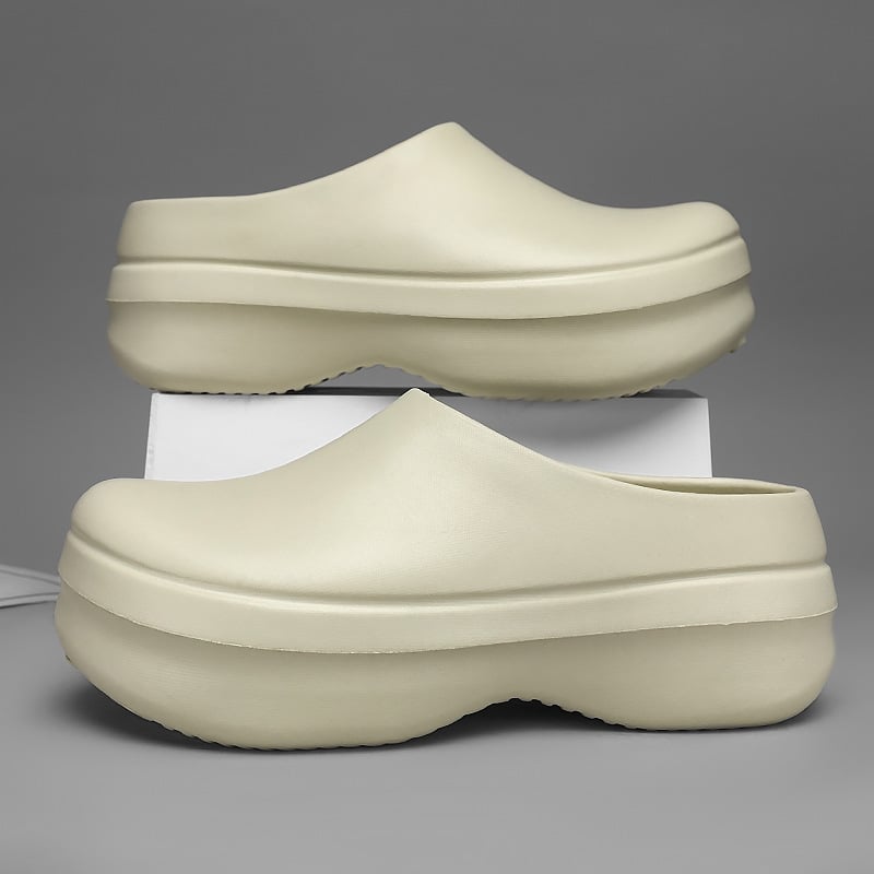 Férfi EVA papucsok, vastag talppal, kényelmes strandpapucs, injektált formázás, slip-on, Nyár 2025