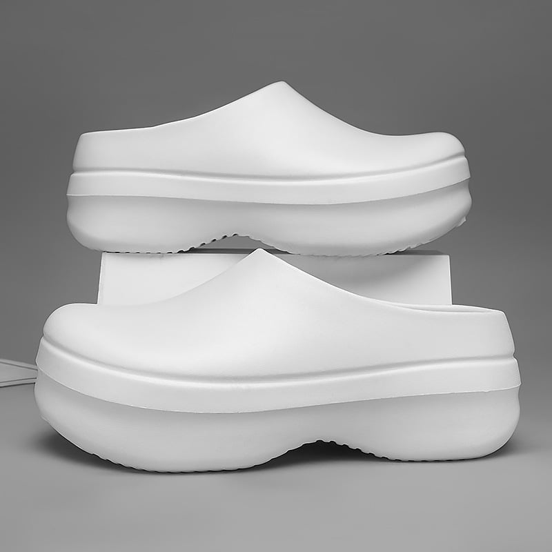 Férfi EVA papucsok, vastag talppal, kényelmes strandpapucs, injektált formázás, slip-on, Nyár 2025