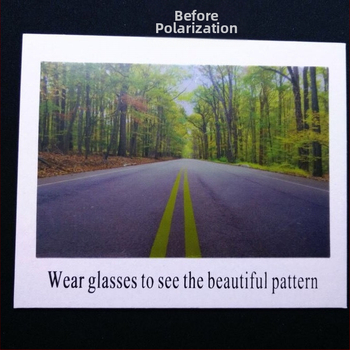 Polarizirana kartica za testiranje naočala, vertikalna orijentacija, ljeto 2021 izdanje, za trgovine naočalama