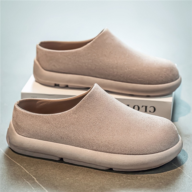 Muške slip-on cipele od velura s PVC potplatom, injekcijski oblikovane, jesen 2025