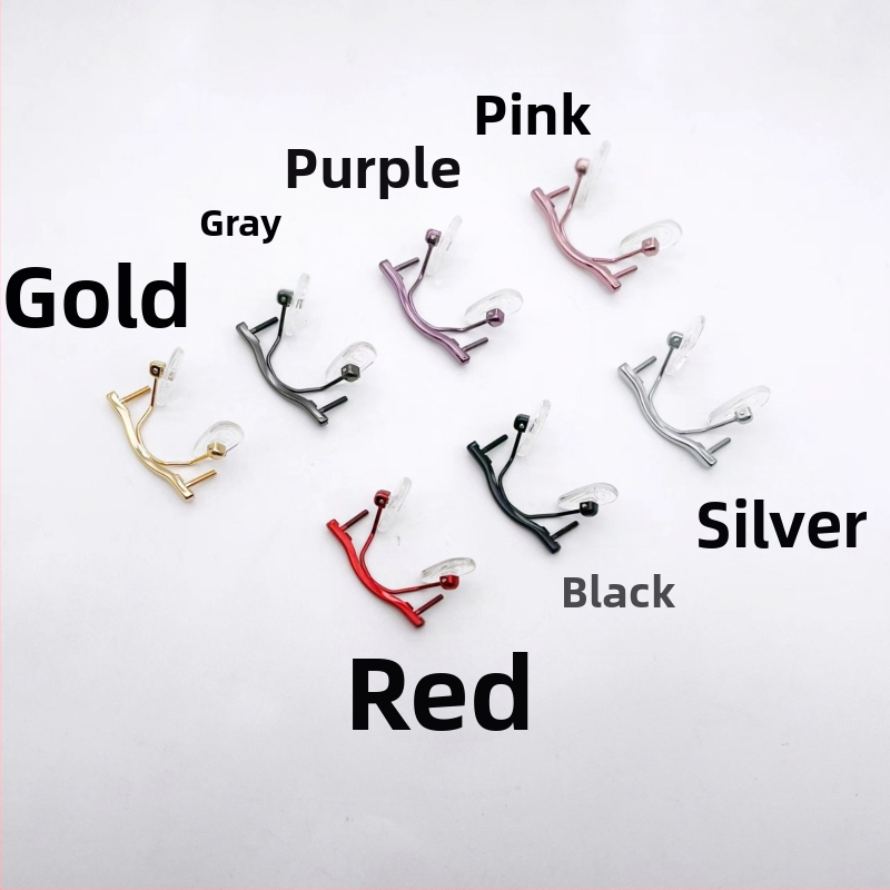 Bezokvirni dodaci za naočale – čist titanij, srednji nosilac, univerzalna vijčana konstrukcija s jednom otvorom, IP premaz, White Collar Nobility