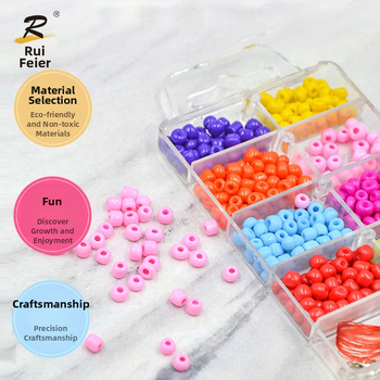 Dječji set za nanizavanje perlica – plastične perle, OA038 model, običan stil