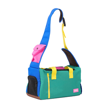 Torba za kućne ljubimce za mačke i male pse, prozračna, mekani materijal, prijenosni ruksak s ramenskim i crossbody dizajnom