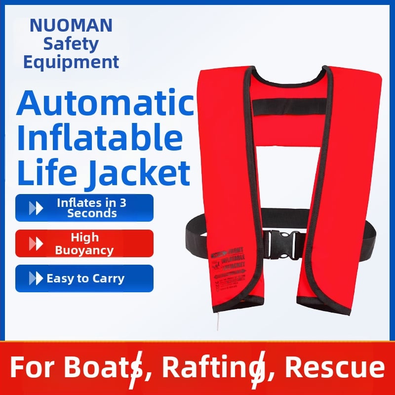 Automatska napuhujuća spasilačka veste – prenosiva za brod, plivanje i ribolov; prilagodba uz konzultaciju; bez uvoza