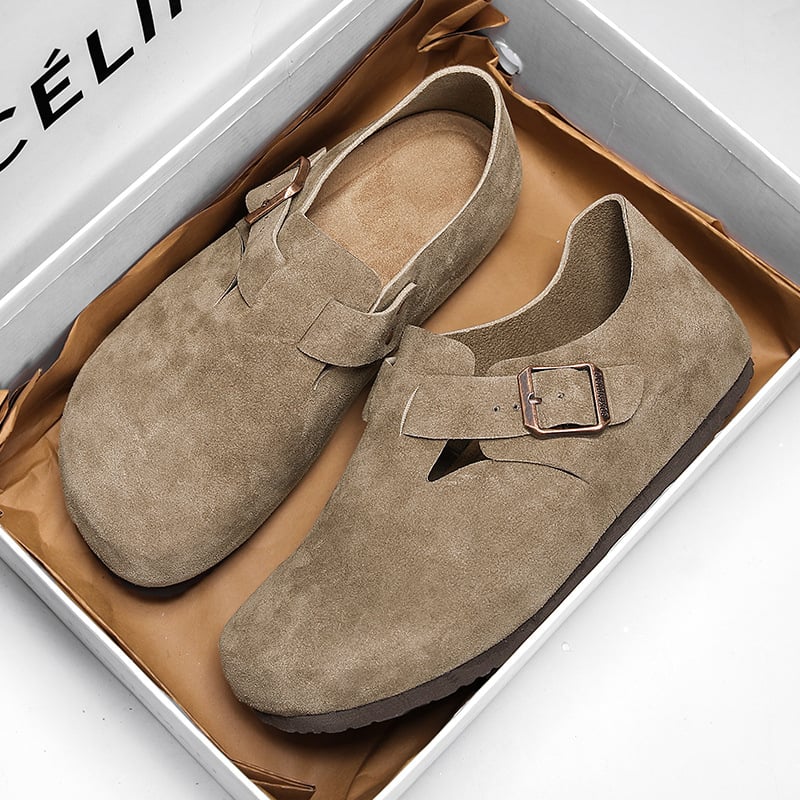Zimske papuče u Birkenstock stilu sa zatvorenim stražnjim dijelom, gornji dio od umjetne kože i EVA potplat, izlazak jeseni 2025