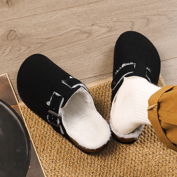 Muške Birkenstock stil obuće s debelim potplatom za povećanje visine, gornji sloj od imitacije mikrovlakana, potplat PVC, jesen 2025