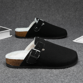 Muške Birkenstock stil obuće s debelim potplatom za povećanje visine, gornji sloj od imitacije mikrovlakana, potplat PVC, jesen 2025
