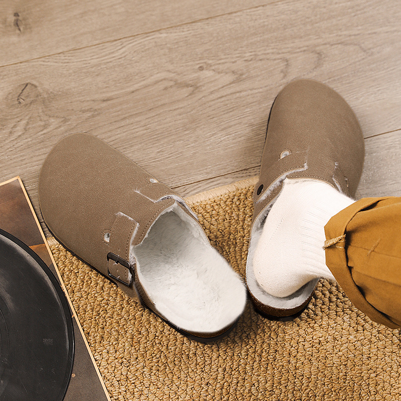 Muške Birkenstock stil obuće s debelim potplatom za povećanje visine, gornji sloj od imitacije mikrovlakana, potplat PVC, jesen 2025