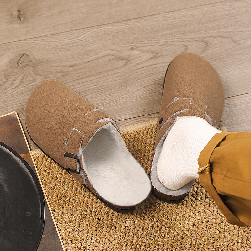 Muške Birkenstock stil obuće s debelim potplatom za povećanje visine, gornji sloj od imitacije mikrovlakana, potplat PVC, jesen 2025