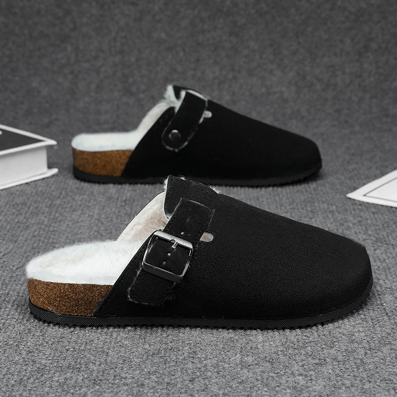 Muške Birkenstock stil obuće s debelim potplatom za povećanje visine, gornji sloj od imitacije mikrovlakana, potplat PVC, jesen 2025