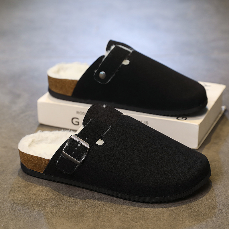 Muške Birkenstock stil obuće s debelim potplatom za povećanje visine, gornji sloj od imitacije mikrovlakana, potplat PVC, jesen 2025