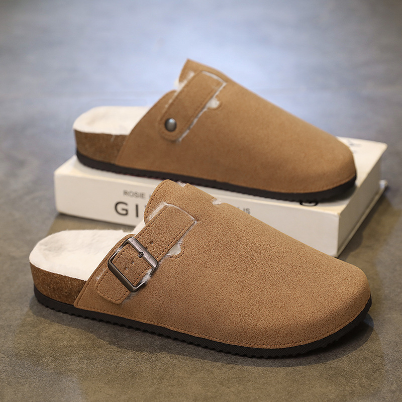 Muške Birkenstock stil obuće s debelim potplatom za povećanje visine, gornji sloj od imitacije mikrovlakana, potplat PVC, jesen 2025