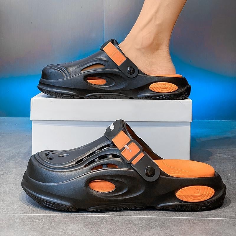 Muške Crocs-stila EVA slip-on sandale, ljetna casual obuća za plažu i vanjske aktivnosti, protuklizna potplata, zatvoren prst, proljeće 2025 izdanje