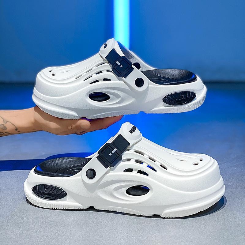 Muške Crocs-stila EVA slip-on sandale, ljetna casual obuća za plažu i vanjske aktivnosti, protuklizna potplata, zatvoren prst, proljeće 2025 izdanje