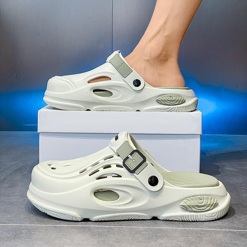 Muške Crocs-stila EVA slip-on sandale, ljetna casual obuća za plažu i vanjske aktivnosti, protuklizna potplata, zatvoren prst, proljeće 2025 izdanje