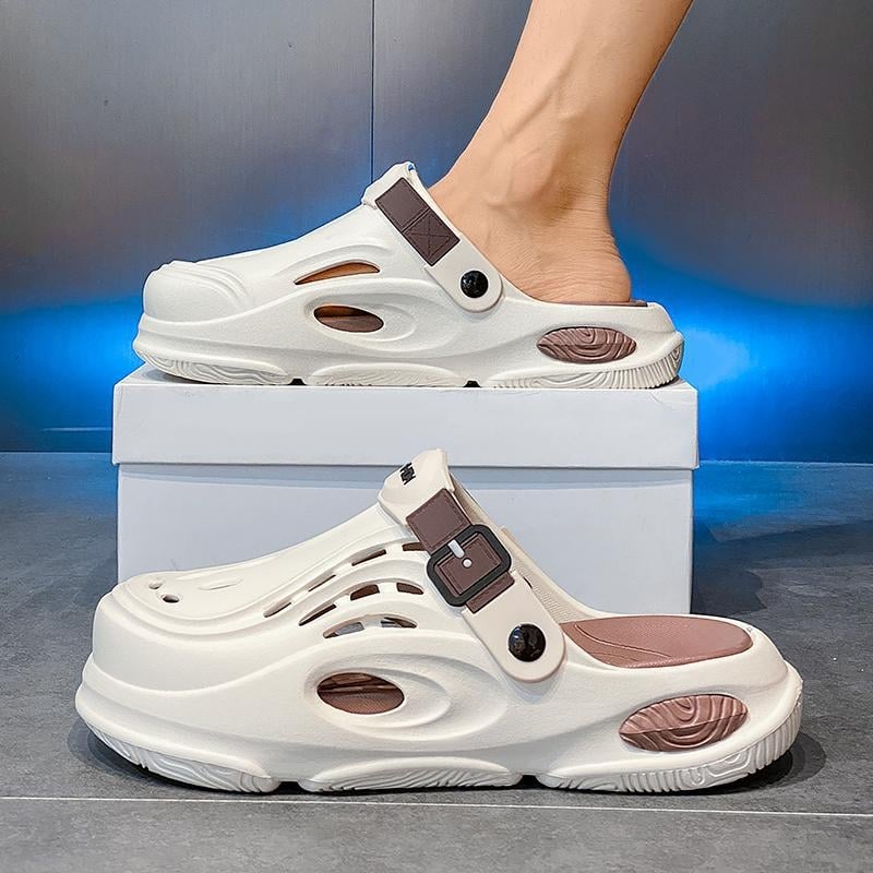 Muške Crocs-stila EVA slip-on sandale, ljetna casual obuća za plažu i vanjske aktivnosti, protuklizna potplata, zatvoren prst, proljeće 2025 izdanje