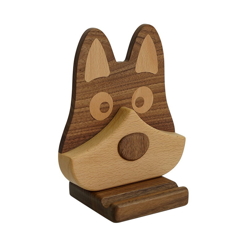 Držač naočala s motivom životinje, masivno drvo, model Yszmsn010, izdanje proljeće 2024