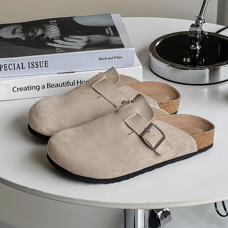 Muške Mori retro slip-on sandale za plažu – gornji dio od mikrovlaknaste kože, EVA potplat, ljeto 2025