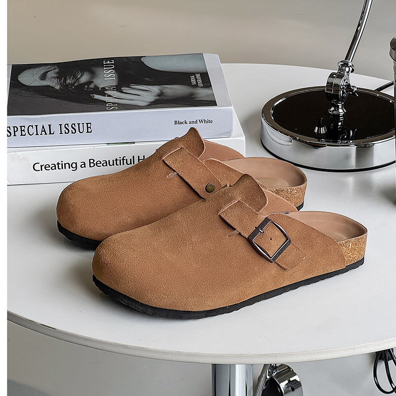Muške Mori retro slip-on sandale za plažu – gornji dio od mikrovlaknaste kože, EVA potplat, ljeto 2025
