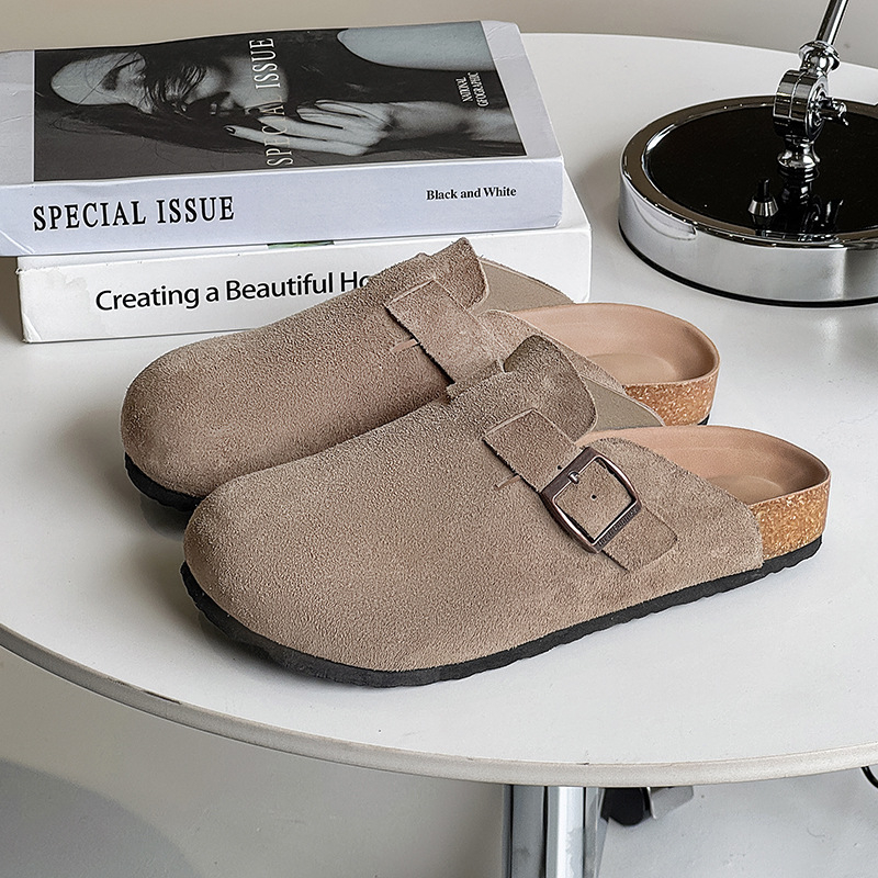 Muške Mori retro slip-on sandale za plažu – gornji dio od mikrovlaknaste kože, EVA potplat, ljeto 2025