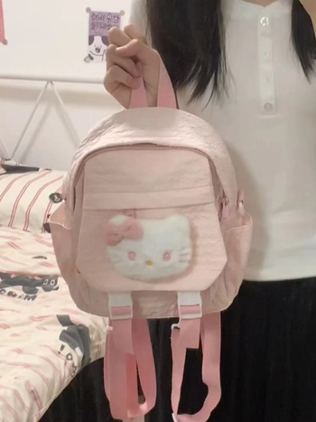 Cat Bubble hátizsák – Stílus Fresh and Sweet; Anyag Nylon; Bélés Poliészter; Nyitás módja Fedél; Külső táska típusa Digging bag