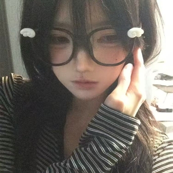 Okvir za naočale s dvodimenzionalnim dizajnom krila, Y2K podkulturni stil, svakodnevni univerzalni okvir, izdanje Zima 2025