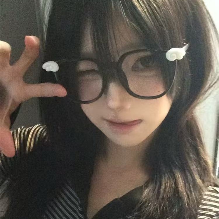 Okvir za naočale s dvodimenzionalnim dizajnom krila, Y2K podkulturni stil, svakodnevni univerzalni okvir, izdanje Zima 2025