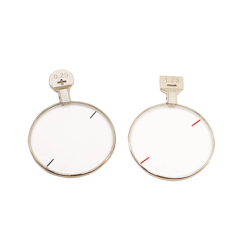 AY051 Testna leća za optometriju za naočale – metalno-stakleni insert, stil AY051